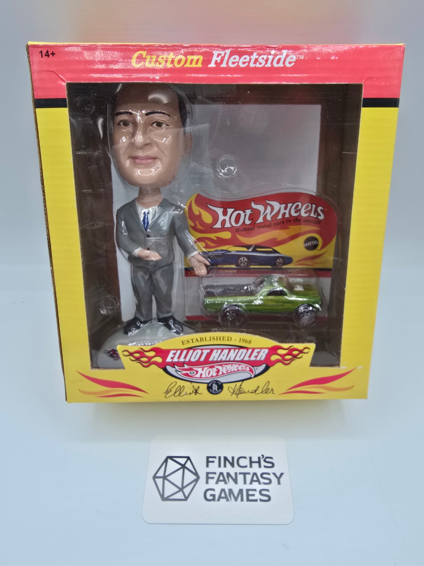 Hot Wheels RLC Bobble Head Exclusive Green Custom Fleetside 35th Anniversary *LOW NUMBER